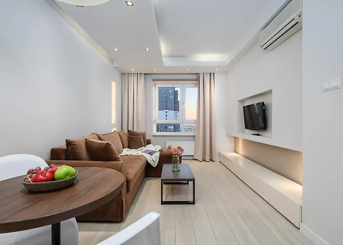 Shortstaypoland Platinum Towers Skyline Warsaw